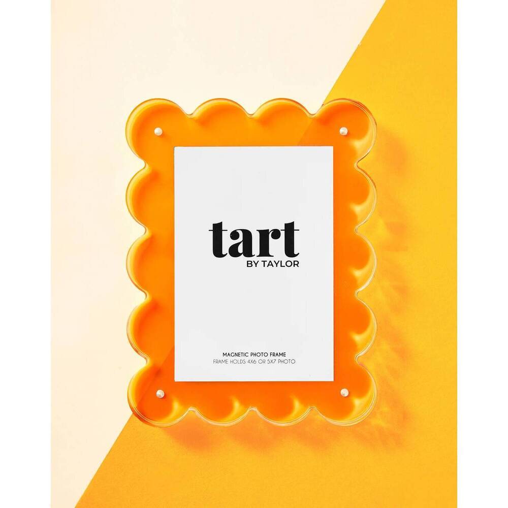 NEW TART BY TAYLOR acrylic picture frame in orange